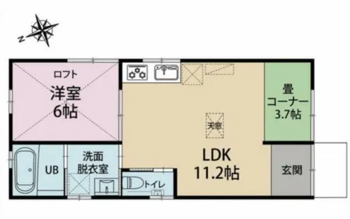 愛知県豊川市御油町鷺坂【一戸建】の間取り