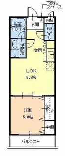 フジパレス和泉中央Ⅱ番館【2階】の間取り