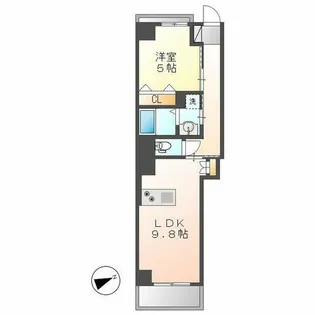 ベルク栄【8階】の間取り