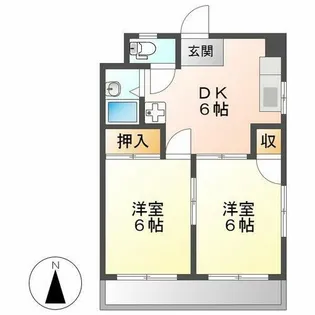 エムズハウス栄【5階】の間取り