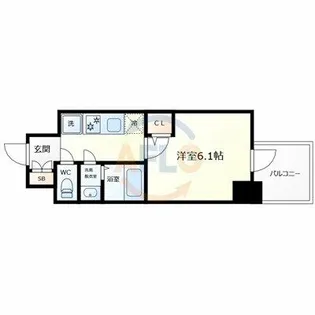セレニテ日本橋エクラ【13階】の間取り
