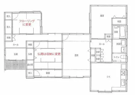 愛知県岡崎市美合町字本郷【一戸建】の間取り