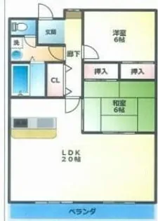 ハイツA&G【4階】の間取り