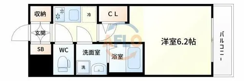 エステムコート新大阪ⅩⅥパルス【7階】の間取り