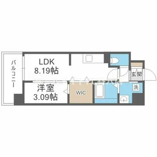 WORVE吹田江坂【3階】の間取り