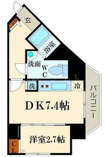 YMK NANBA【5階】の間取り