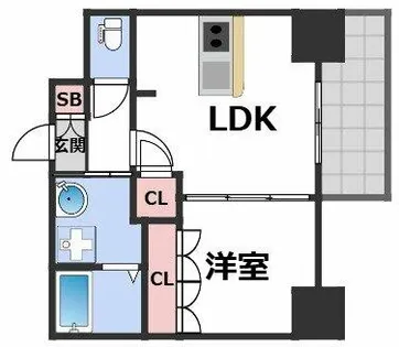 THE SENSE RESIDENCE 新深江【5階】の間取り