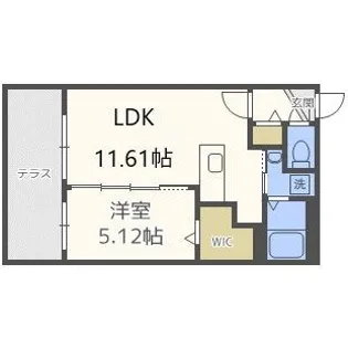 ティエラ二十四軒【1階】の間取り