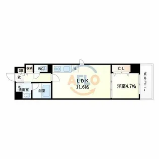 カルム西野【2階】の間取り