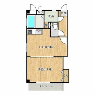 エフォールヒロⅡ【3階】の間取り