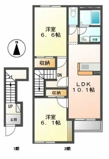 アシューレ【2階】の間取り