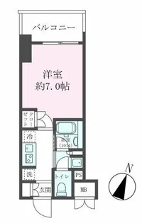 クレストコート靭公園 THE CLASS【8階】の間取り