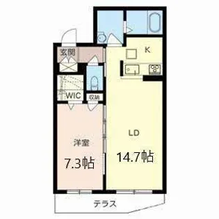 グレーシア【1階】の間取り