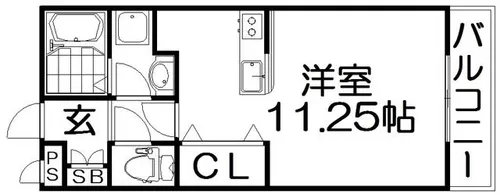 コンフォルト津田【1階】の間取り