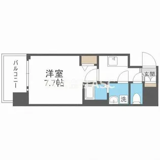 エグゼ上町台【304号室】の間取り