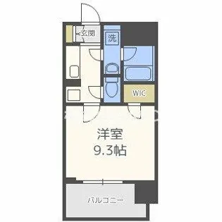 セイワパレス京町堀【1101号室】の間取り