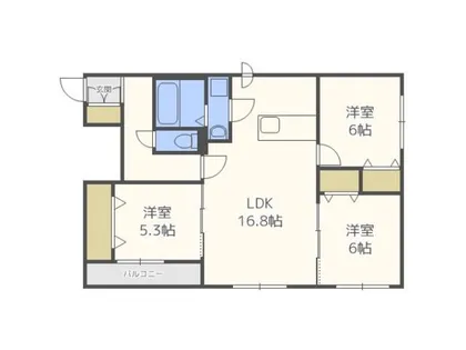 パークサイドN35【3階】の間取り
