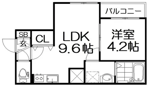 STARMAISON寝屋川【3階】の間取り
