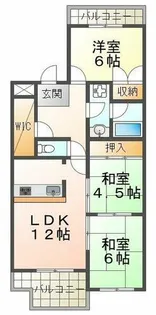 3LDKの間取り画像