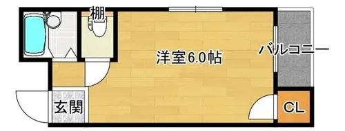 Cube豊新【3階】の間取り
