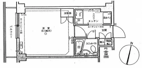 リラハイツ北14条【9階】の間取り