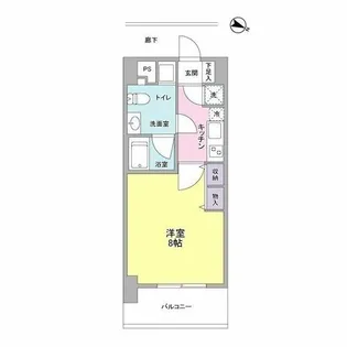 アプリーレ京町堀【3階】の間取り