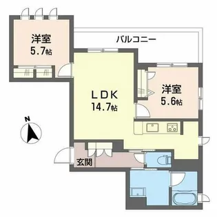 セレンディピティアトレ【3階】の間取り