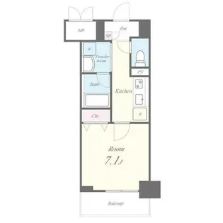 カルマート【405号室】の間取り