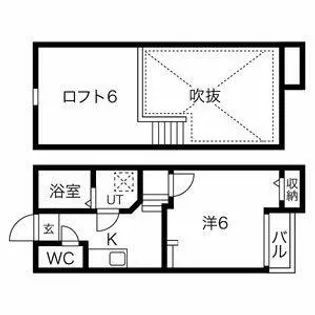 1SKの間取り画像