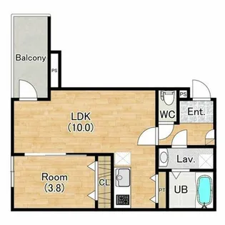 ジーメゾン山科ジュミエ【3階】の間取り