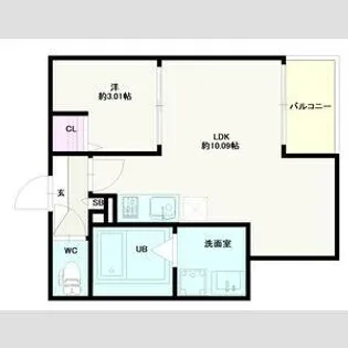 Jack shukuchiⅡ【3階】の間取り