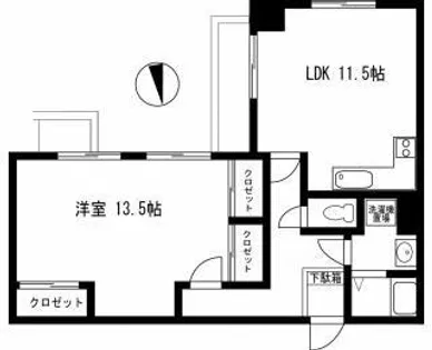 エシール白川【5階】の間取り