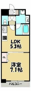 南森町プライマリーワン【11階】の間取り