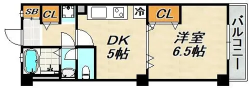 東須磨グリーンハイツ【1階】の間取り