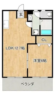 エスポワールハイツA【1階】の間取り