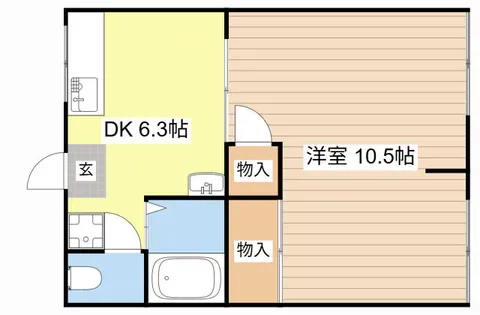 長野ハイブリッジハイツⅡ【2階】の間取り