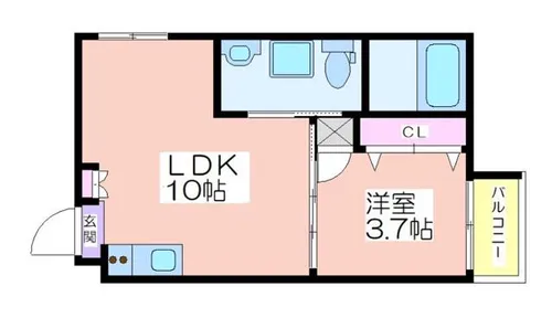 F・メゾンガーデン【3階】の間取り