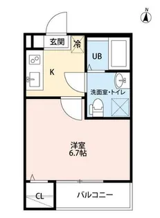 1Kの間取り画像