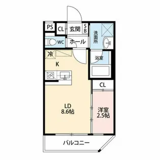 EsTRUTHKYOTOⅡ【3階】の間取り