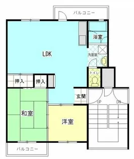 公社賃貸SMALIO 庭代台B【7-208号室】の間取り