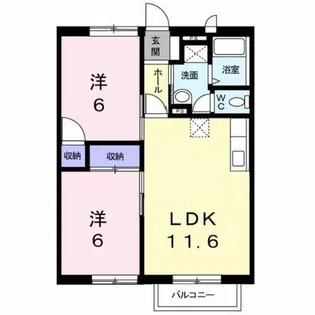 プリオール実丸A【1階】の間取り