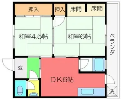 赤澤マンション【2階】の間取り