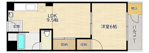 新森ハイツ【2階】の間取り