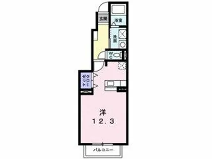 エヴァーグリーン二川【102号室】の間取り
