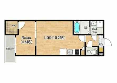 ジーメゾンフェリシェ大久保【2階】の間取り