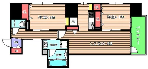 JASPER御堂筋本町【3階】の間取り