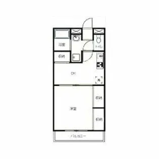 アンプルール フェール 縁 Ⅰ【2階】の間取り