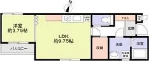 クレドールK【1階】の間取り