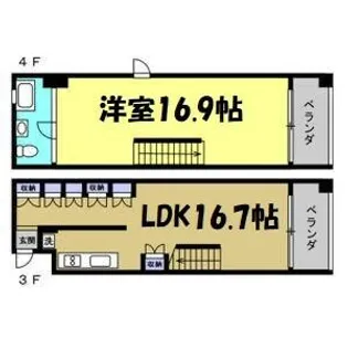 FLATS GAZERY【3階】の間取り