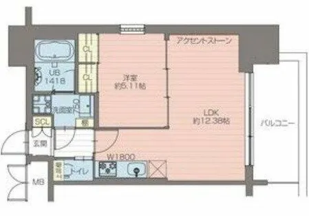 プレジオ阿波座【8階】の間取り